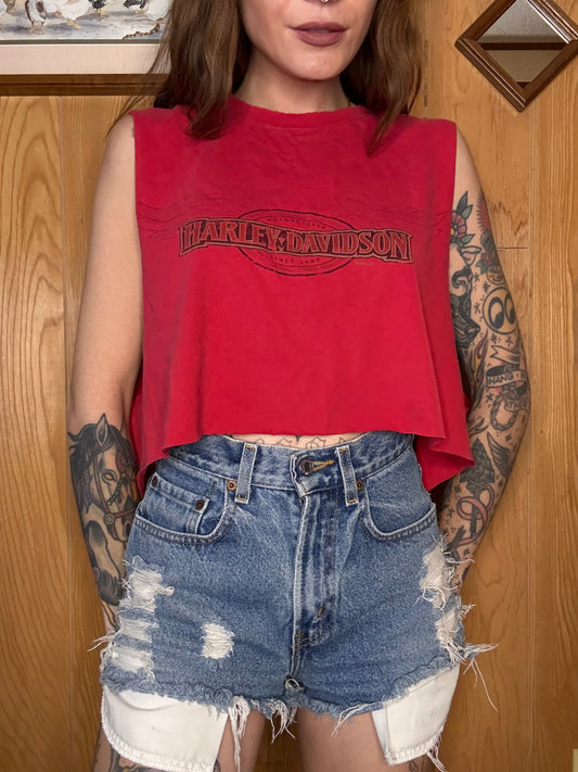 (M-XL) Harley crop top