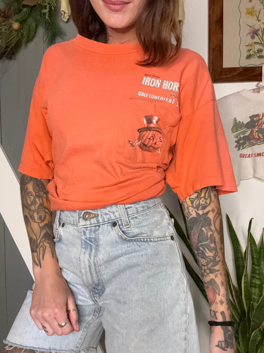 (XL) Vtg iron horse tee