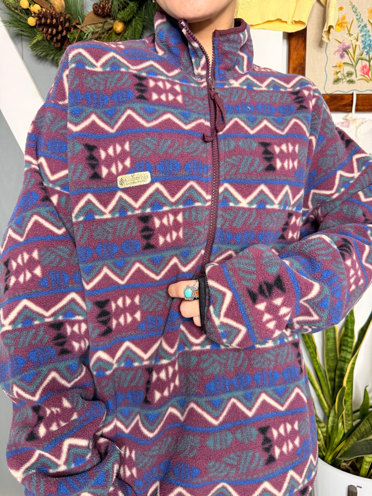 (L) Vtg Columbia fleece