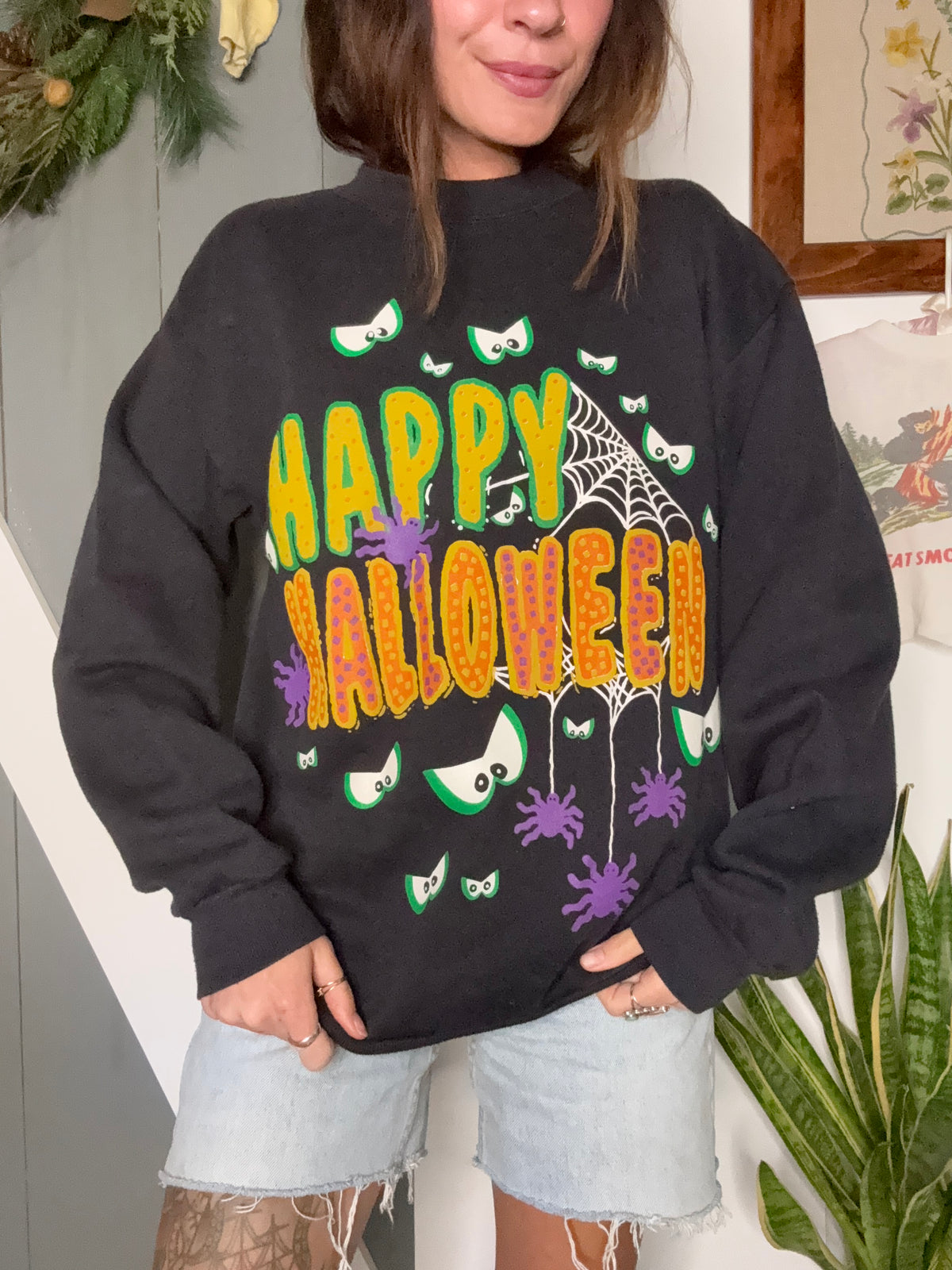 (M/L) Vtg Halloween crewneck
