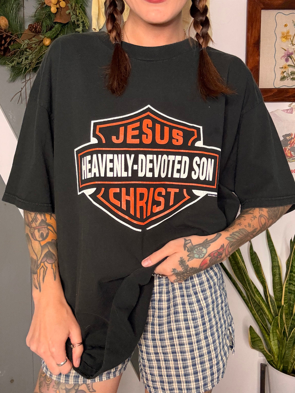 (XL) vtg biker tee
