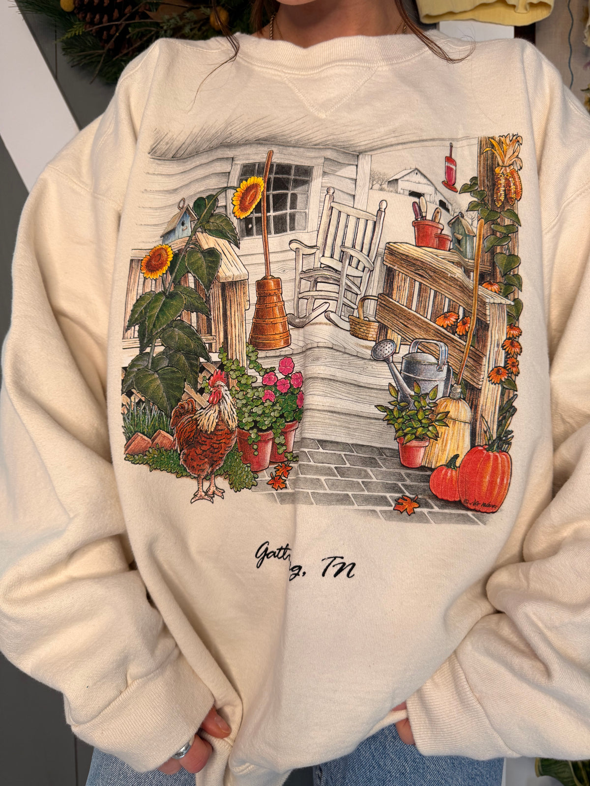 (XXL) vtg fall crewneck