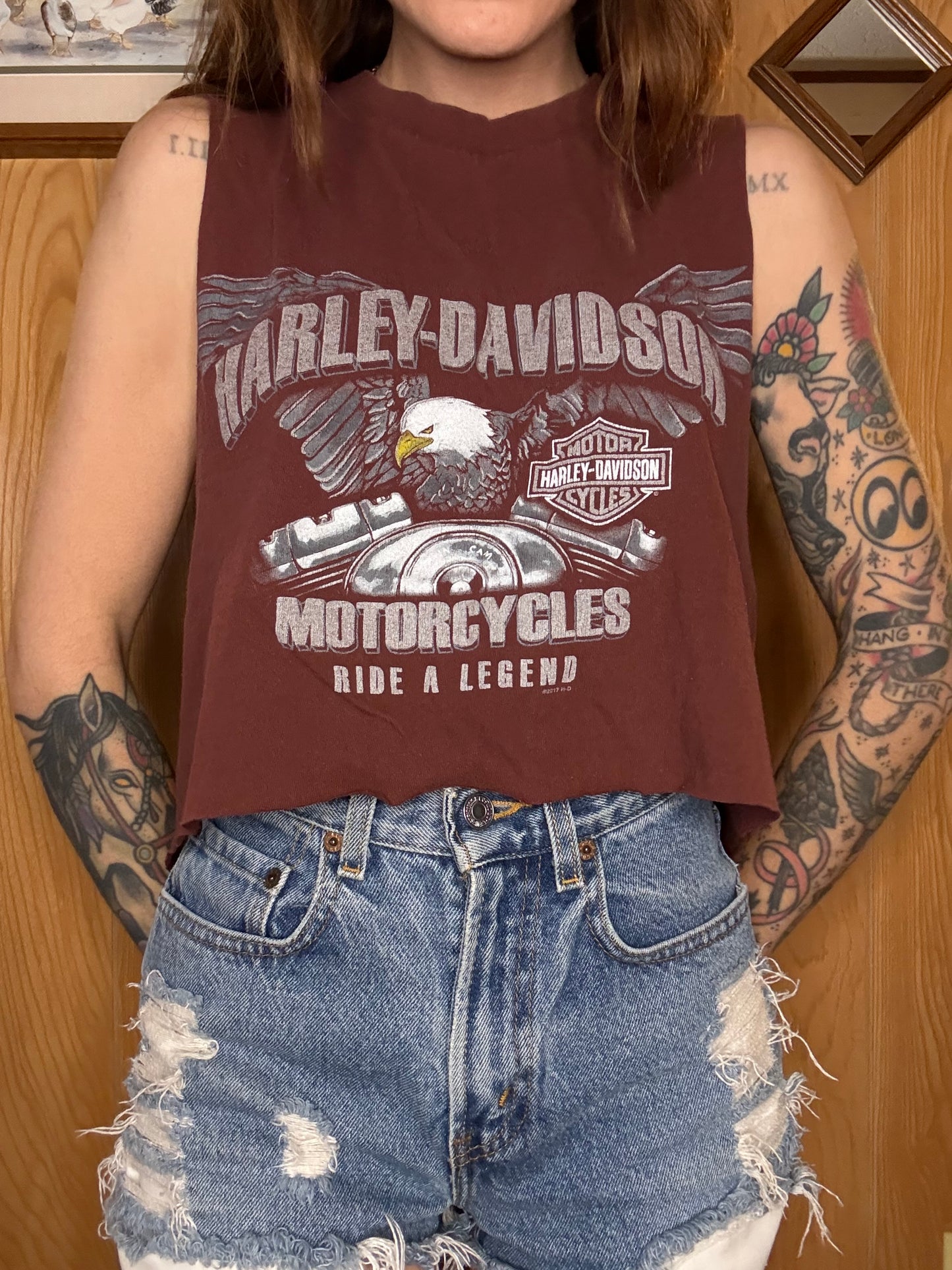 (S-L) Harley crop top