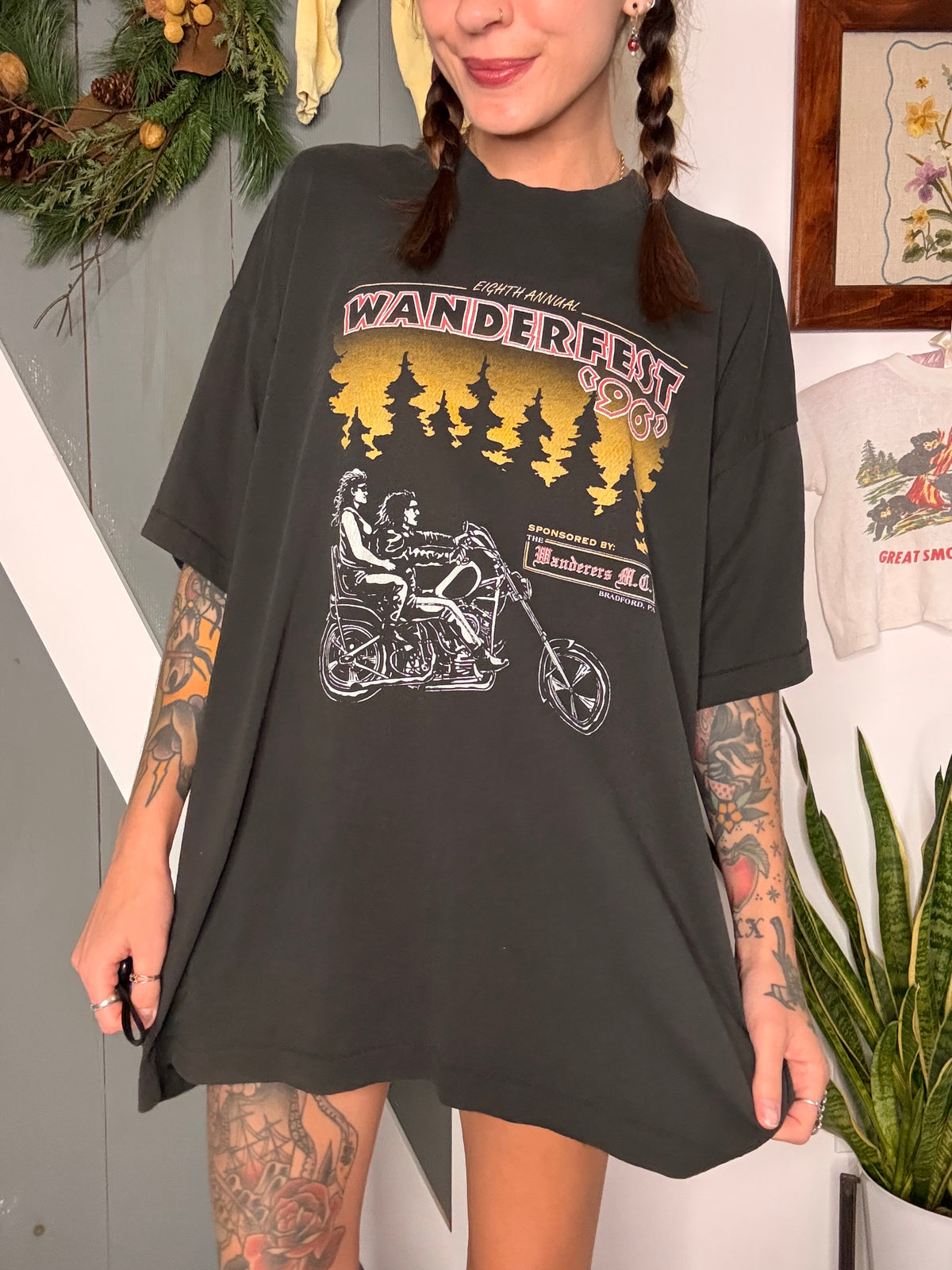 (2XL) Vtg biker tee