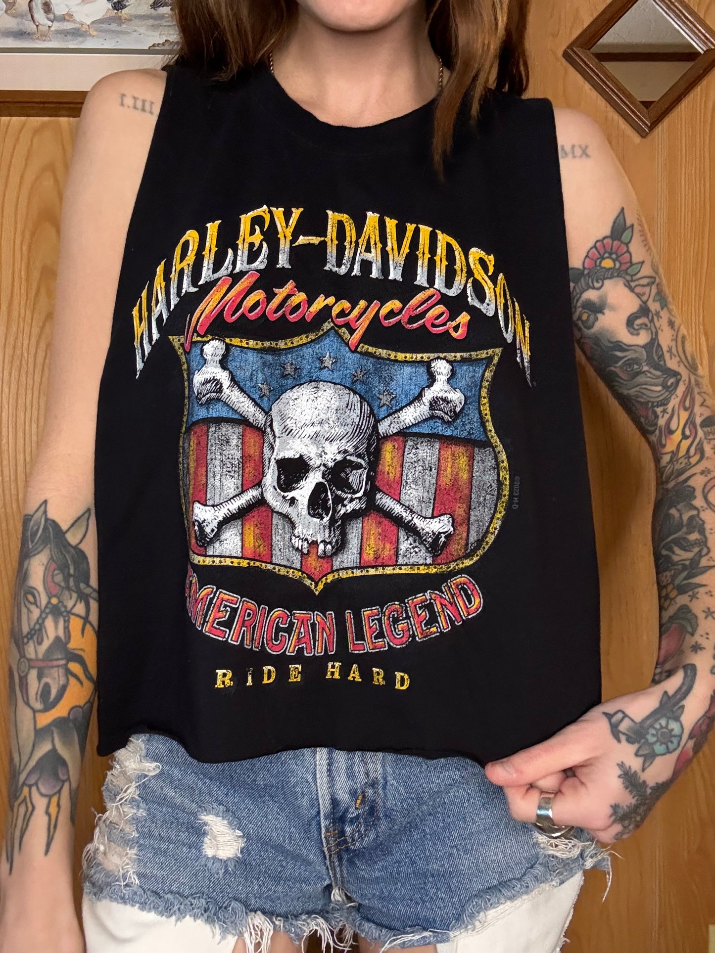 (M-L) Harley crop top