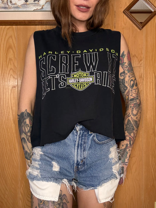 (M-XL) Harley crop top