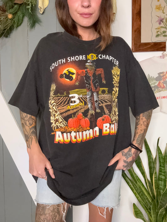 (XL) Vtg Halloween Harley tee
