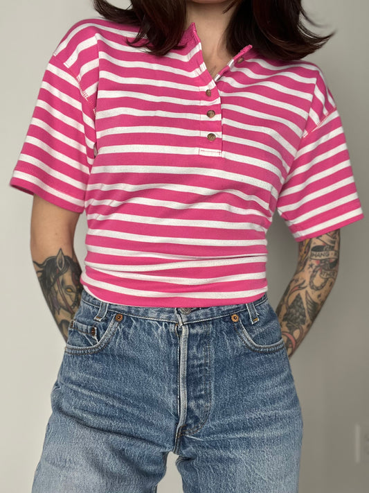 (M) vintage striped top