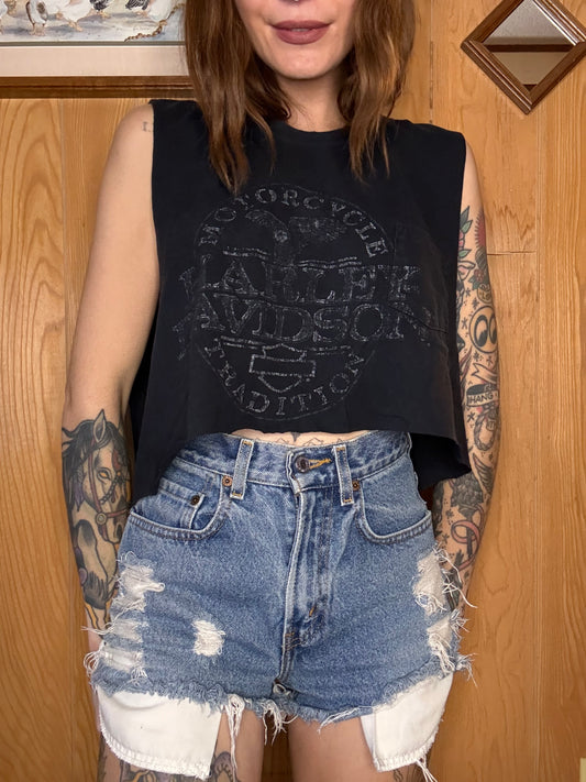 (M-XL) Harley crop top