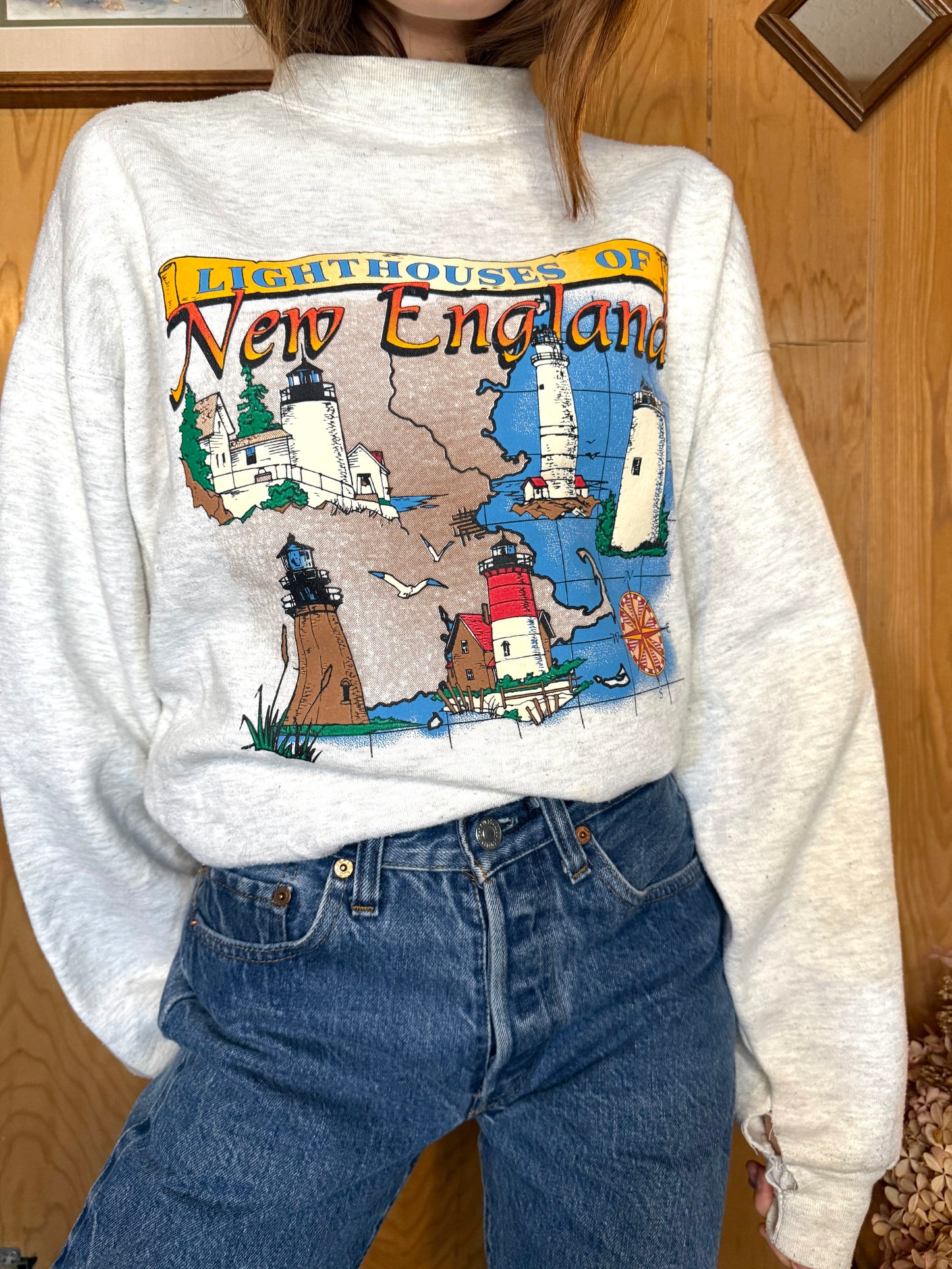 (XL) Vtg New England crewneck