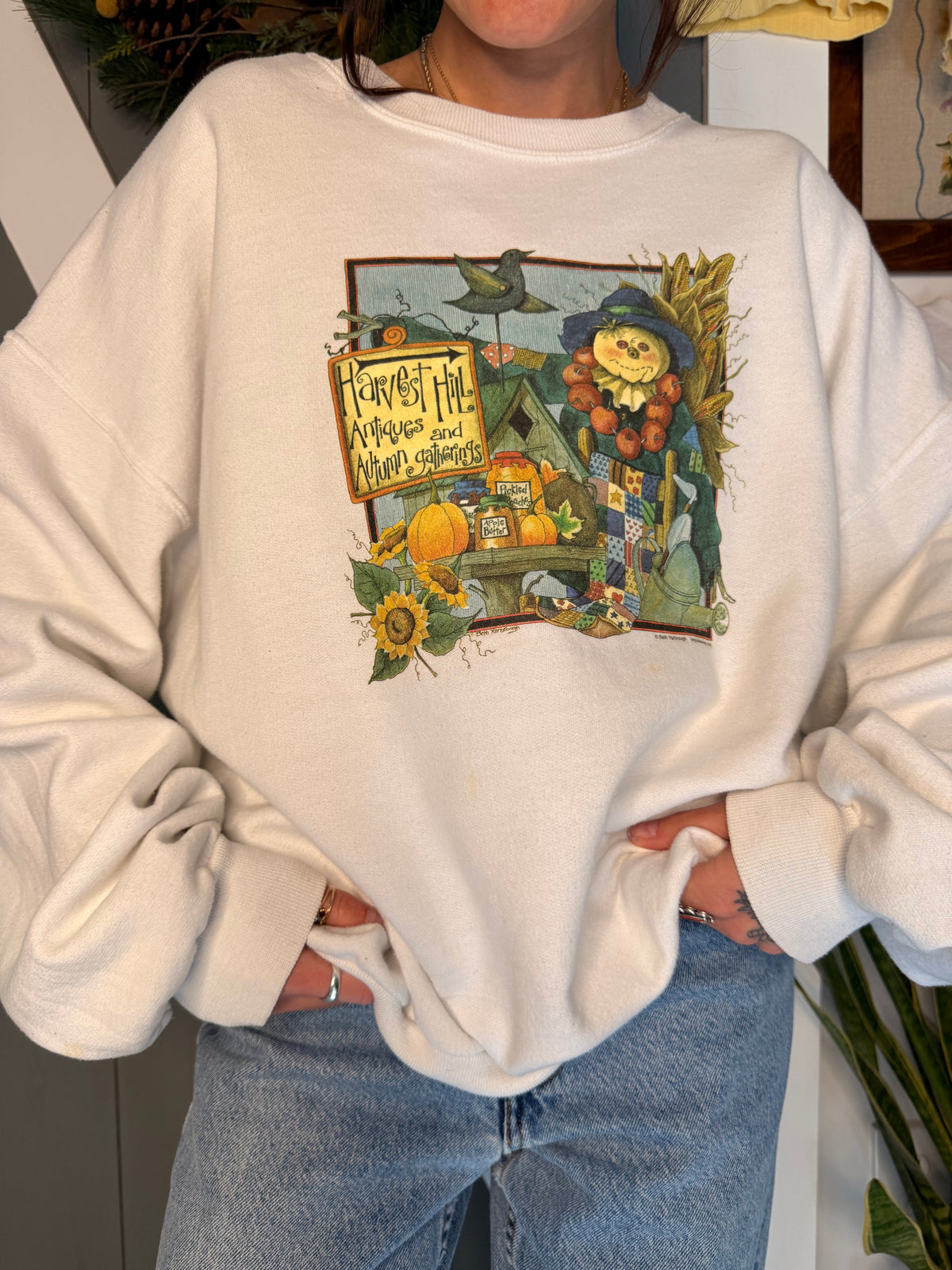 (2XL) vtg fall crewneck