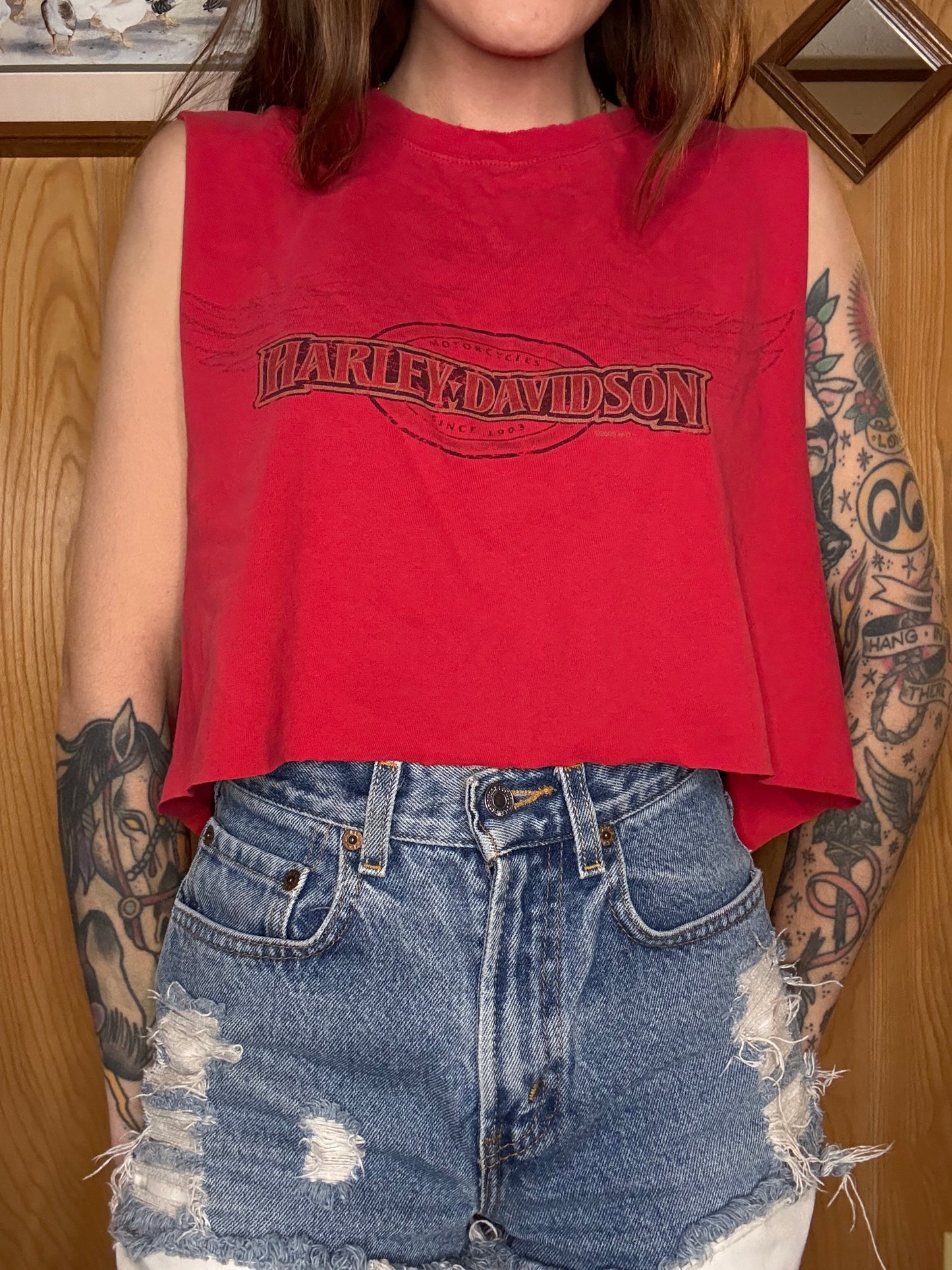 (M-XL) Harley crop top