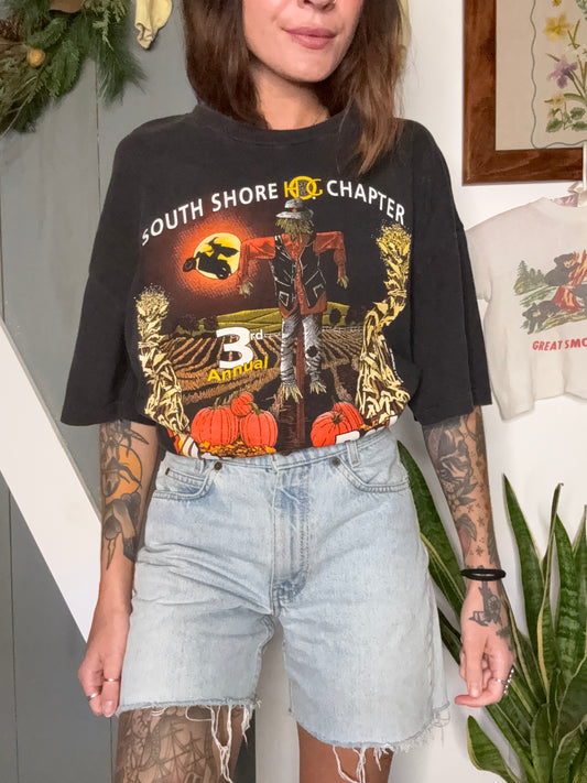 (XL) Vtg Halloween Harley tee