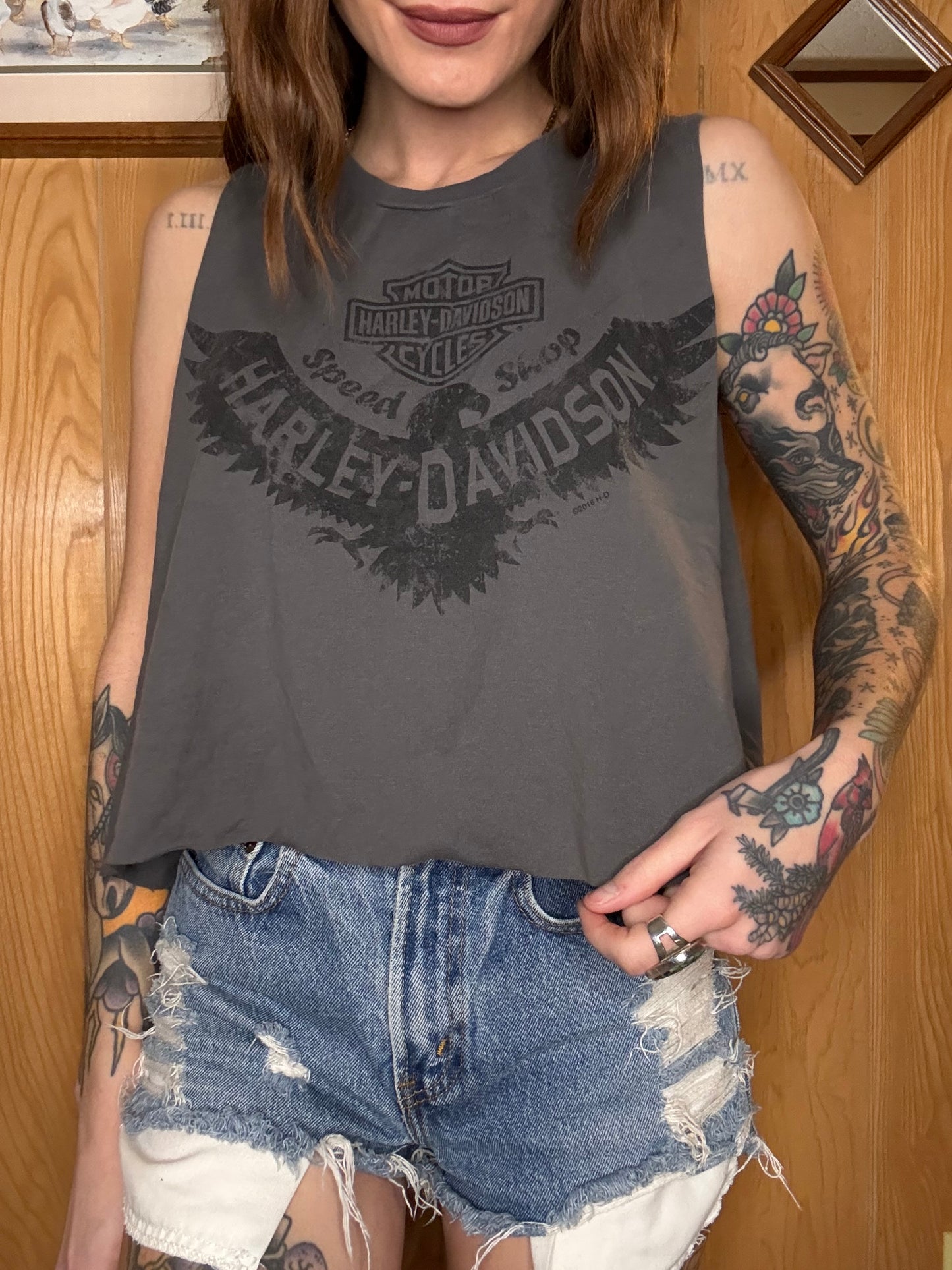 (M-XL) Harley crop top