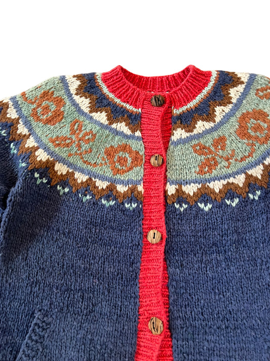 (L) Vintage wool cardigan