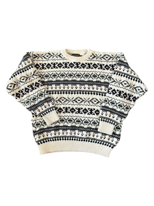 (L) Vintage fair isle sweater