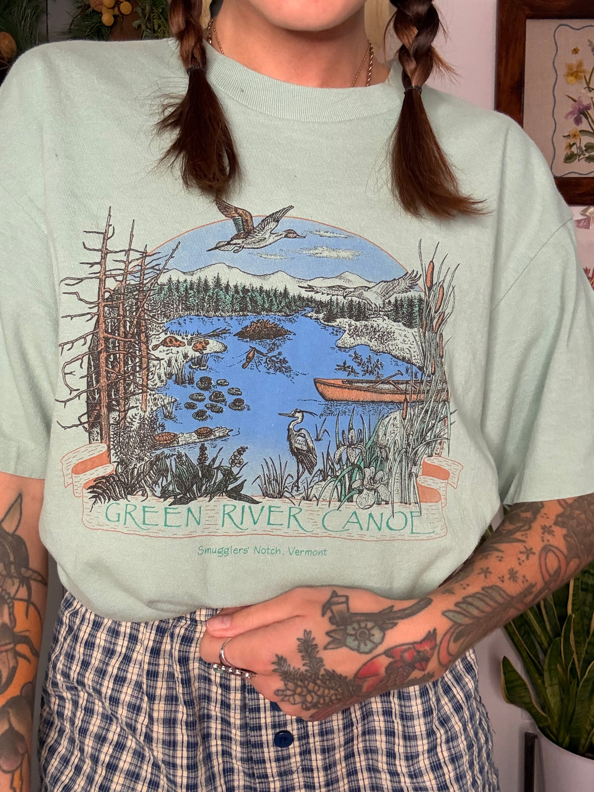 (L) vtg Vermont tee
