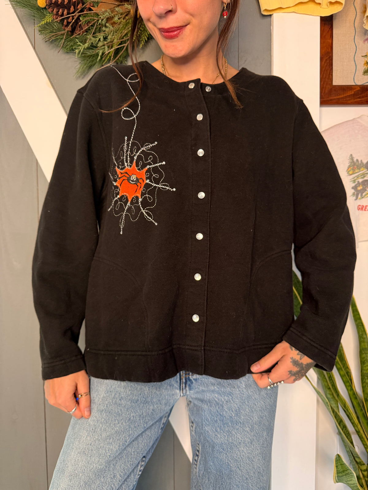 (M/L) Vtg Halloween crewneck