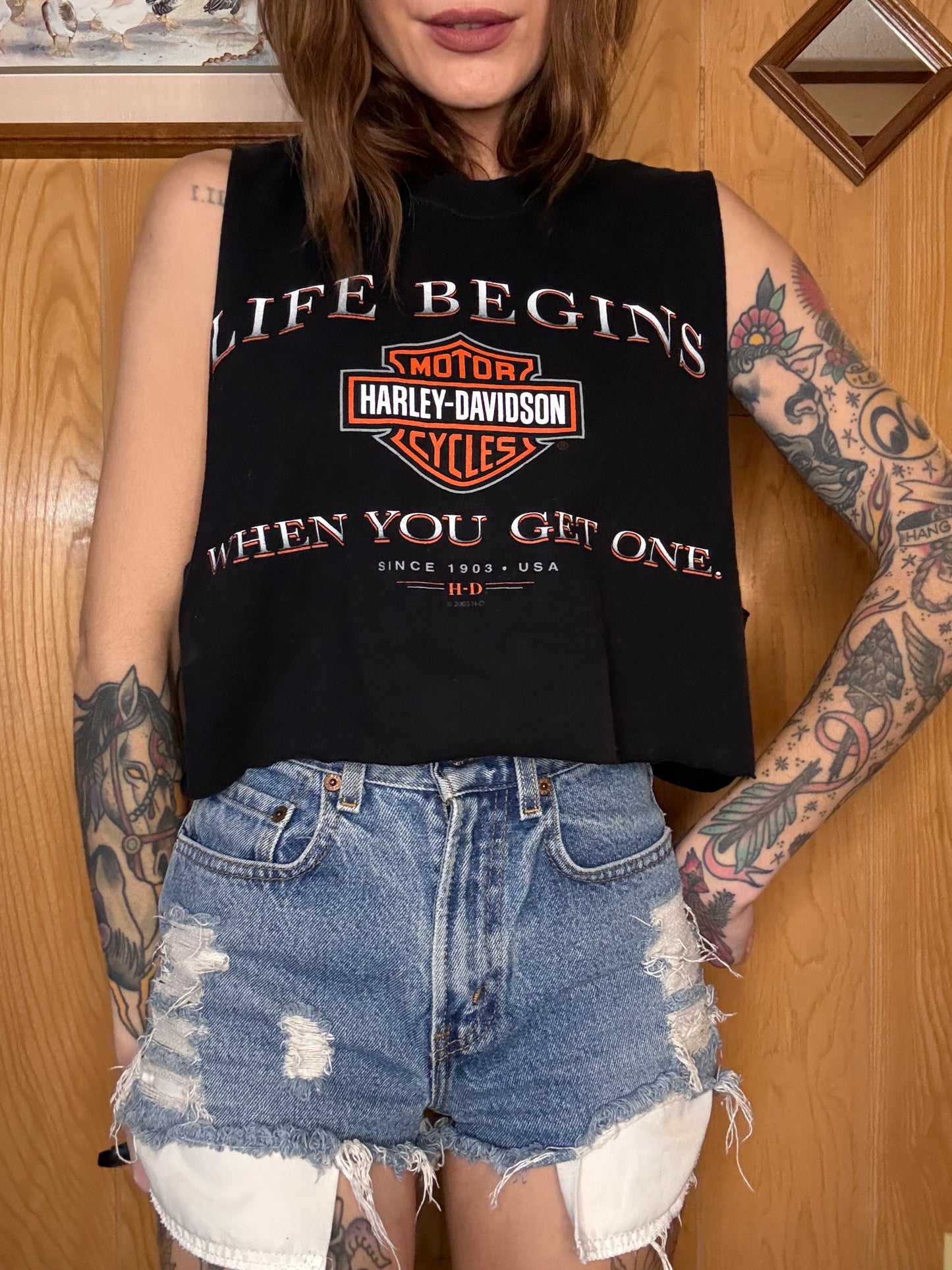 (S-L) Harley crop top