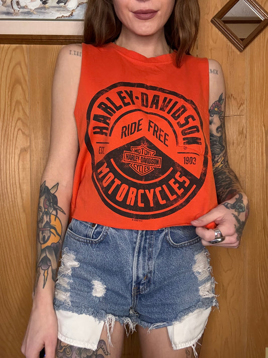 (M-L) Harley crop top