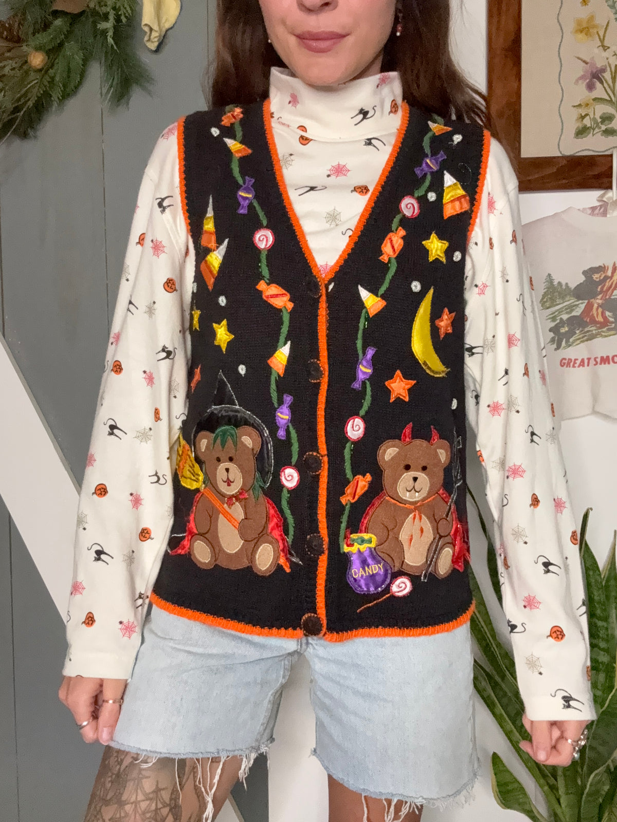 (S) Vtg Halloween vest