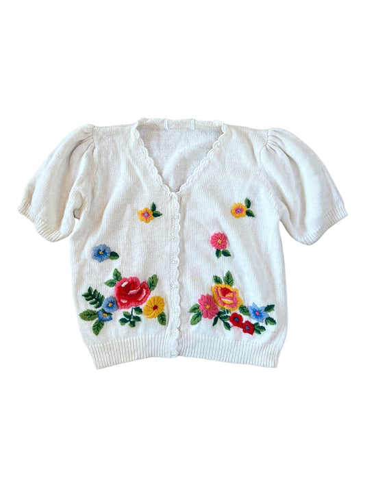 (M) Vintage floral cardigan
