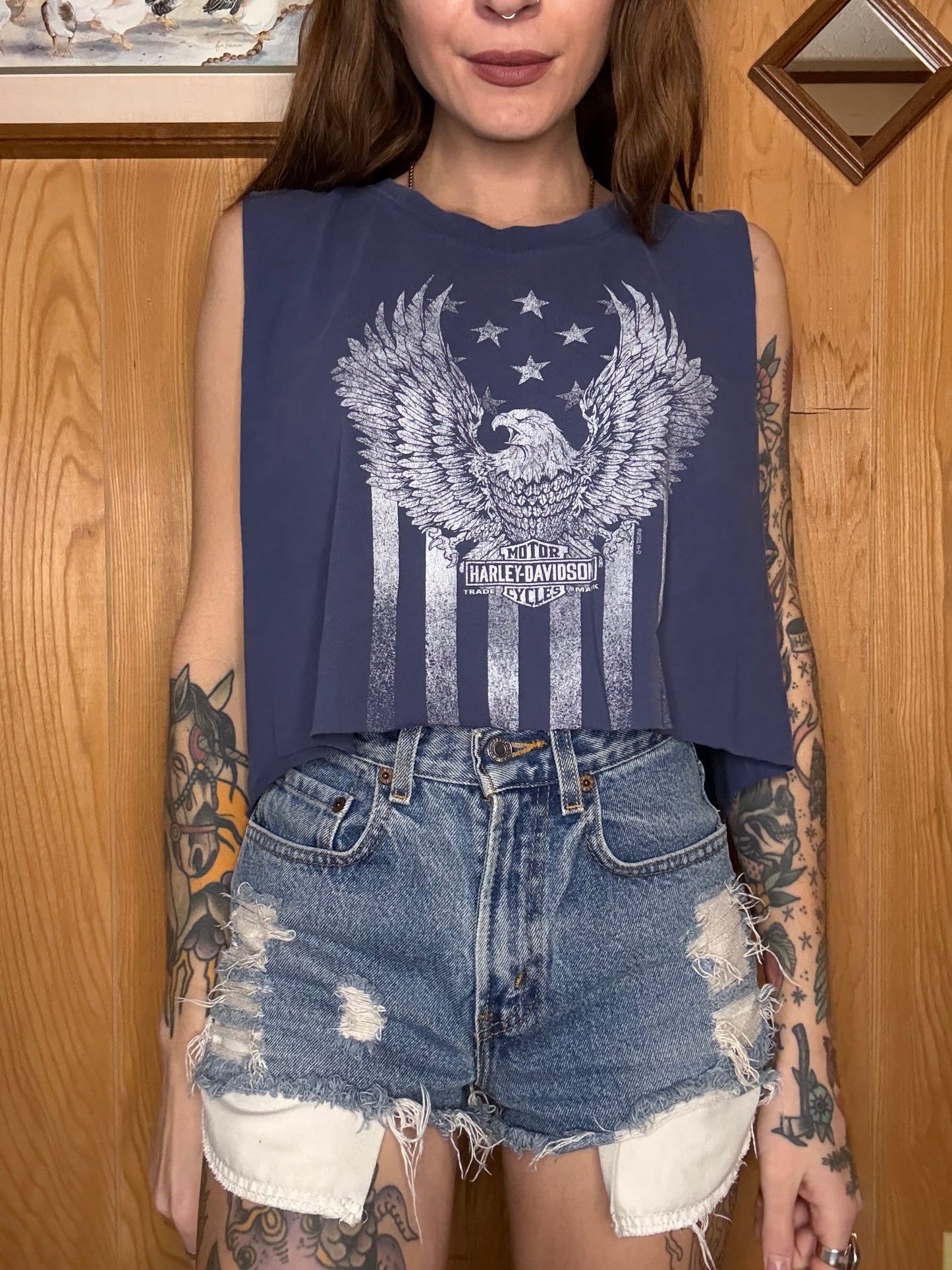 (M-XL) Harley crop top