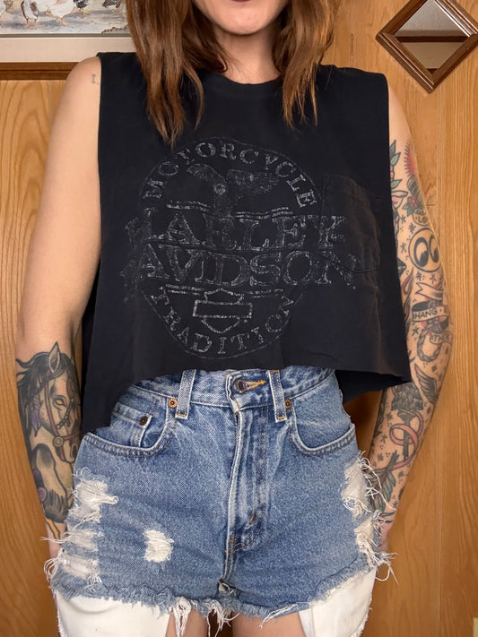 (M-XL) Harley crop top
