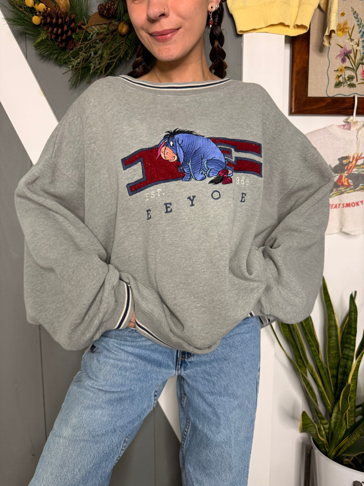 (2XL/3XL) Vtg Eeyore crewneck