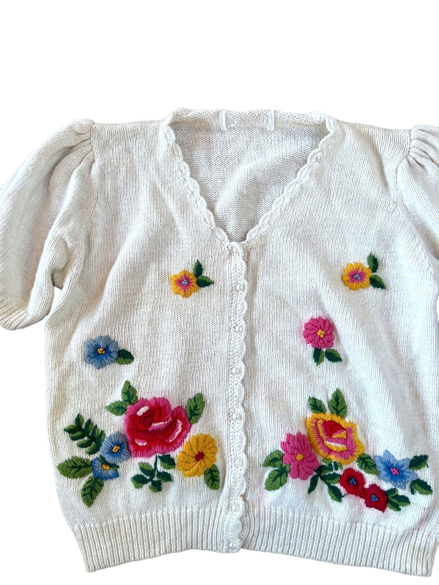 (M) Vintage floral cardigan