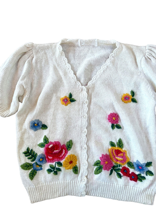 (M) Vintage floral cardigan