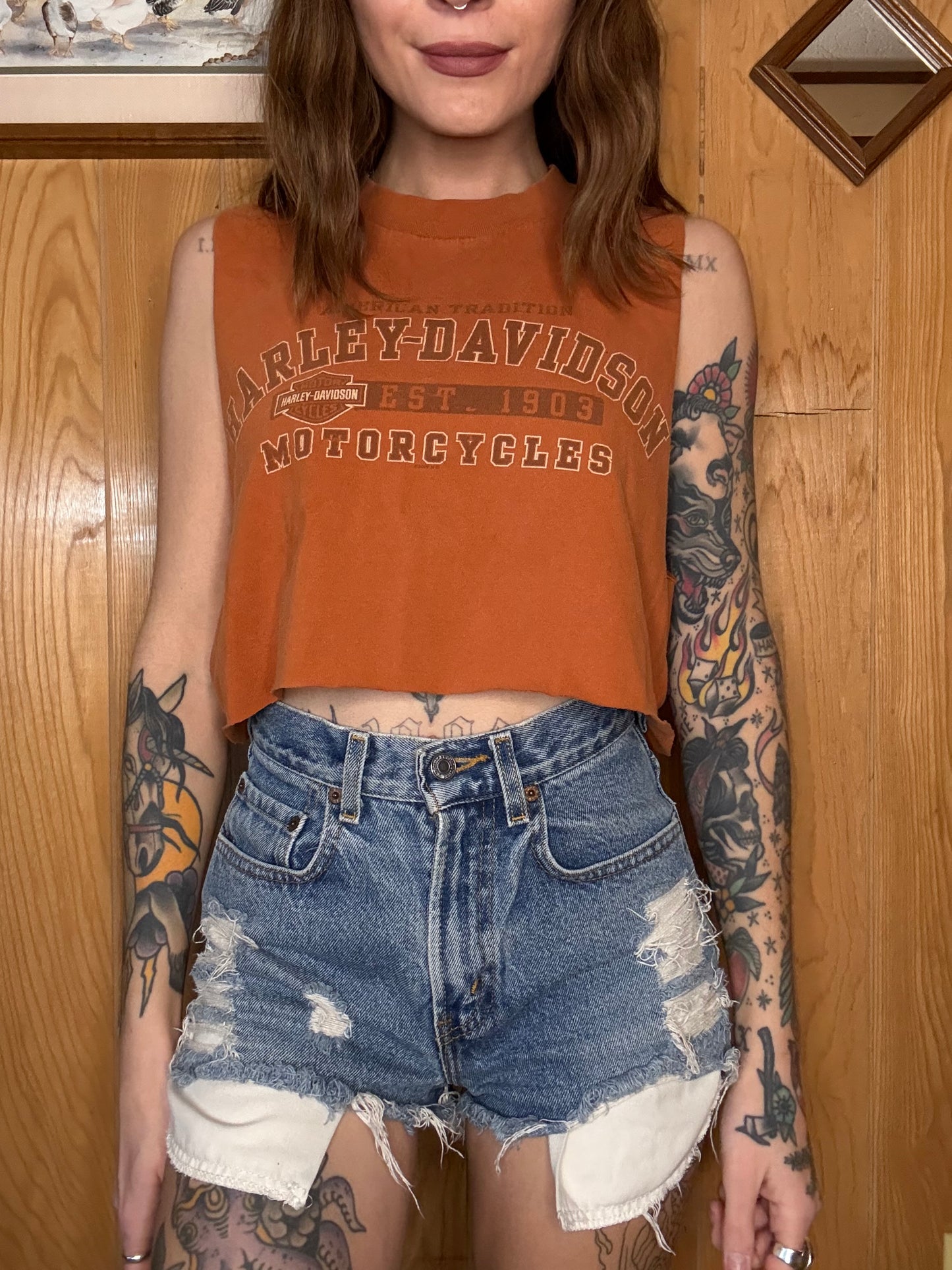 (S-L) Harley crop top
