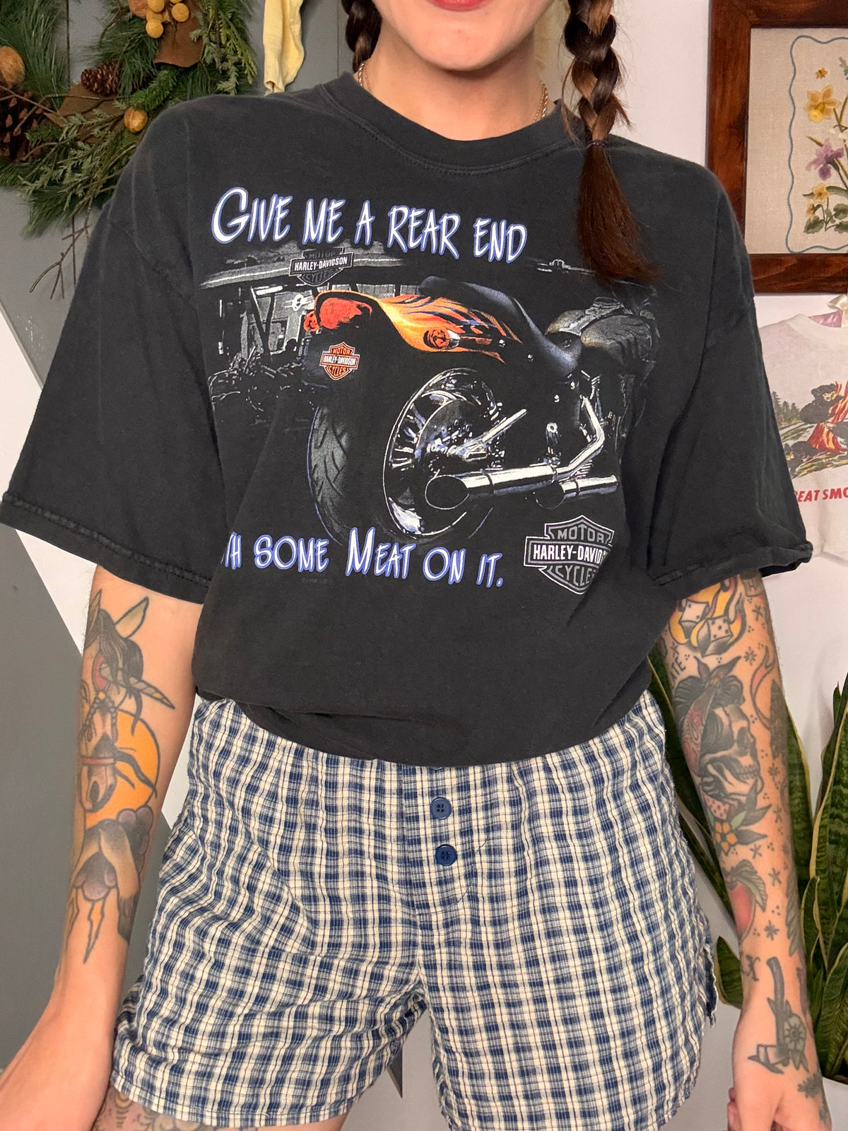 (L) vtg Harley tee