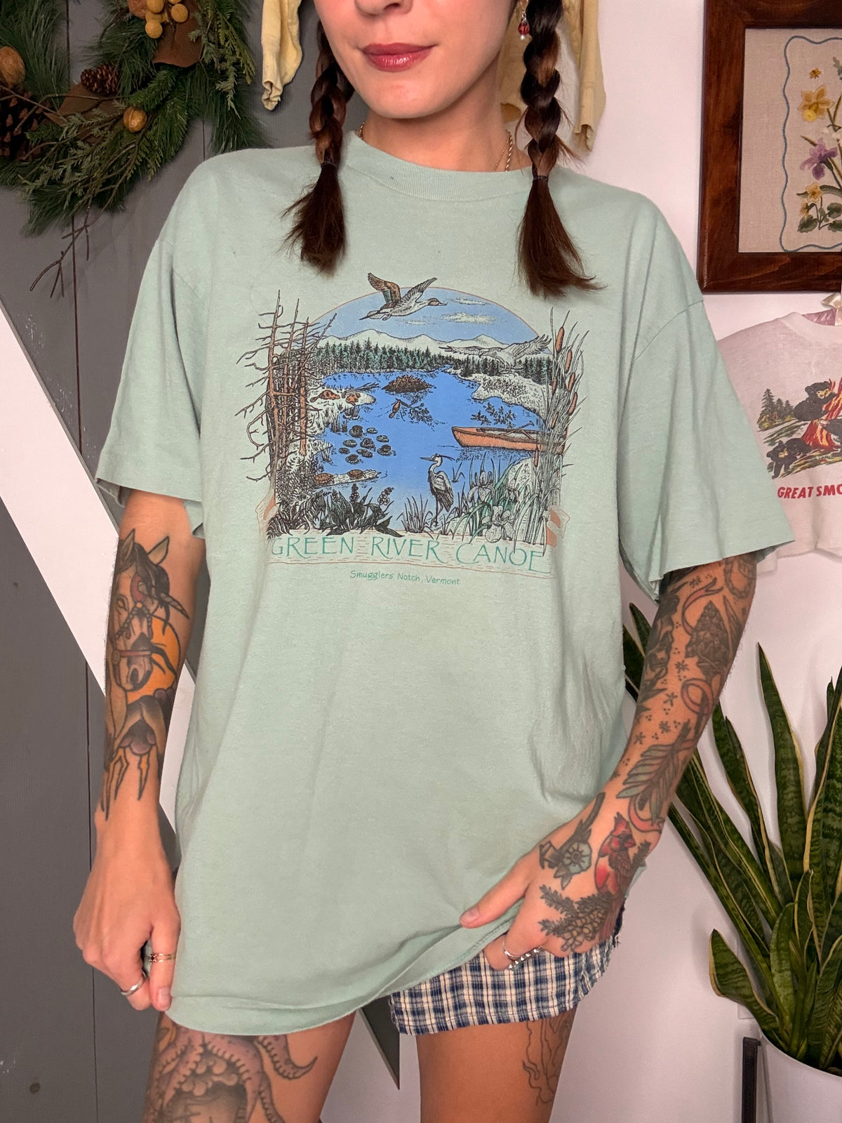 (L) vtg Vermont tee