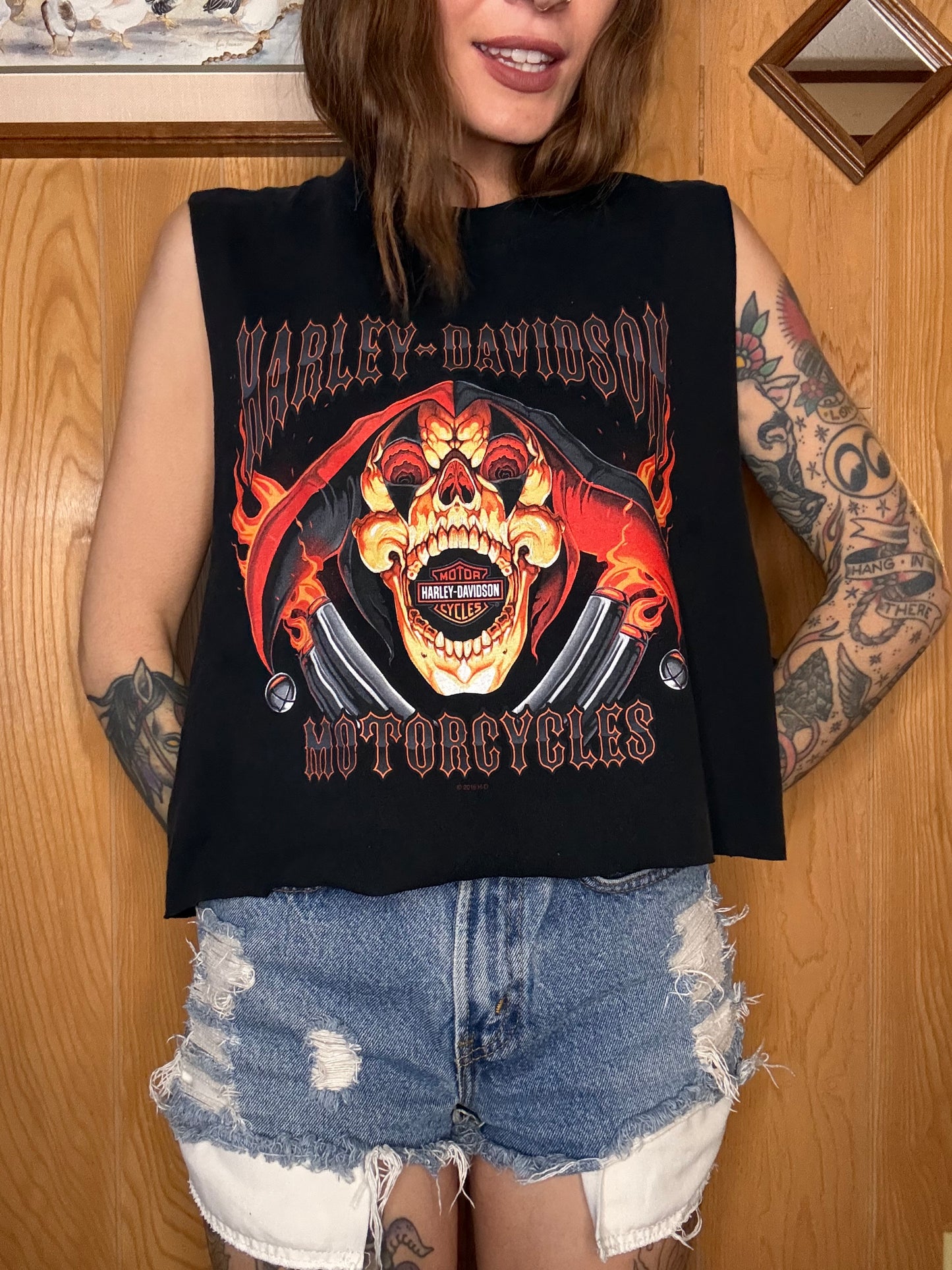 (M-XL) Harley crop top