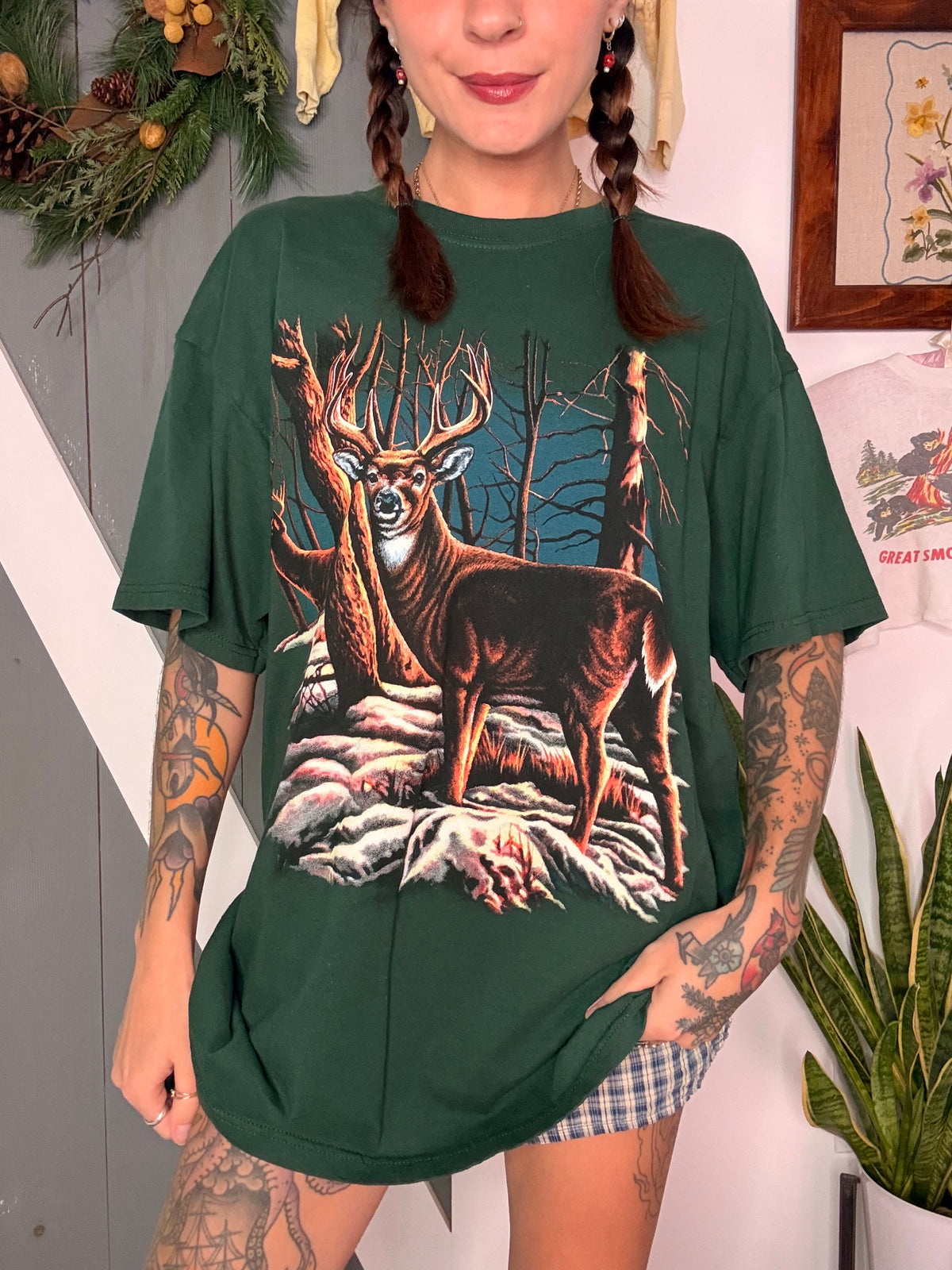 (XL) vtg deer tee