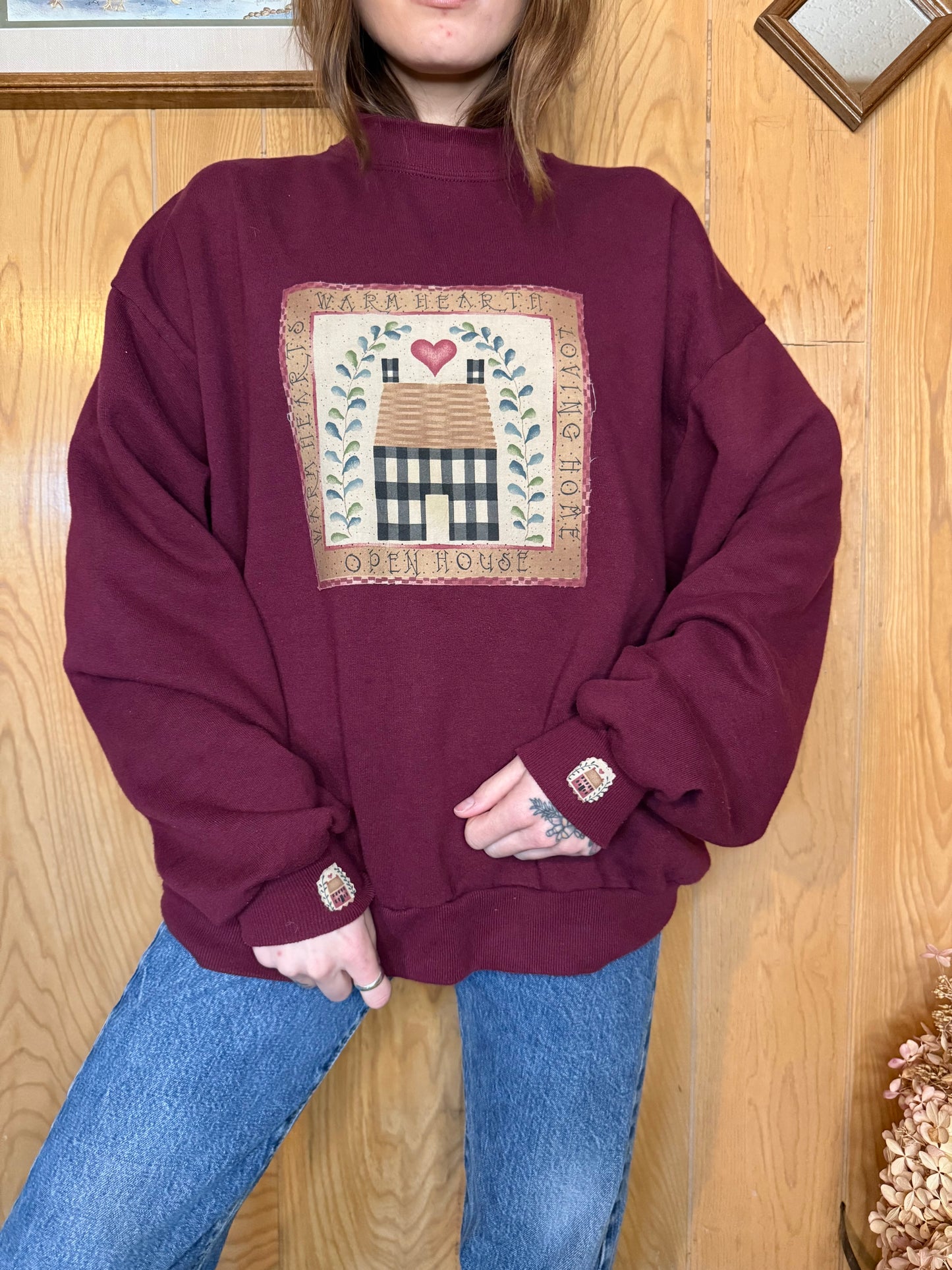 (XL) Vtg home sweet home crewneck