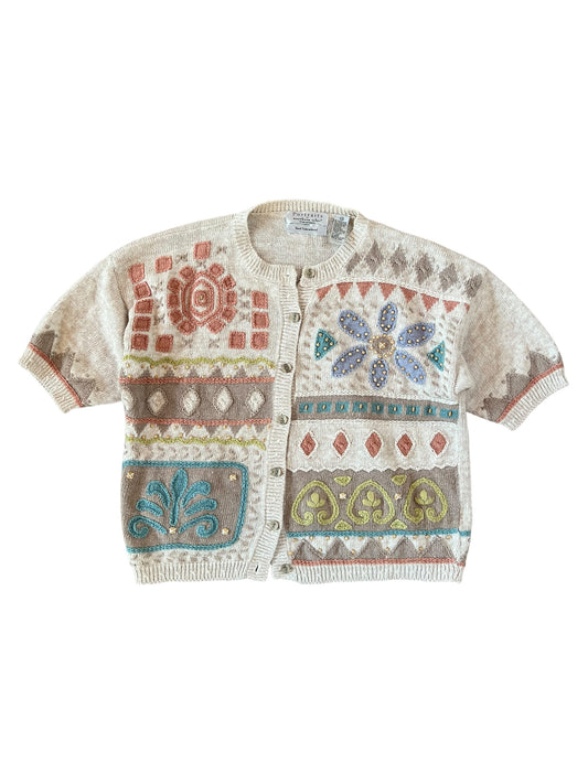 (L) vintage knit top