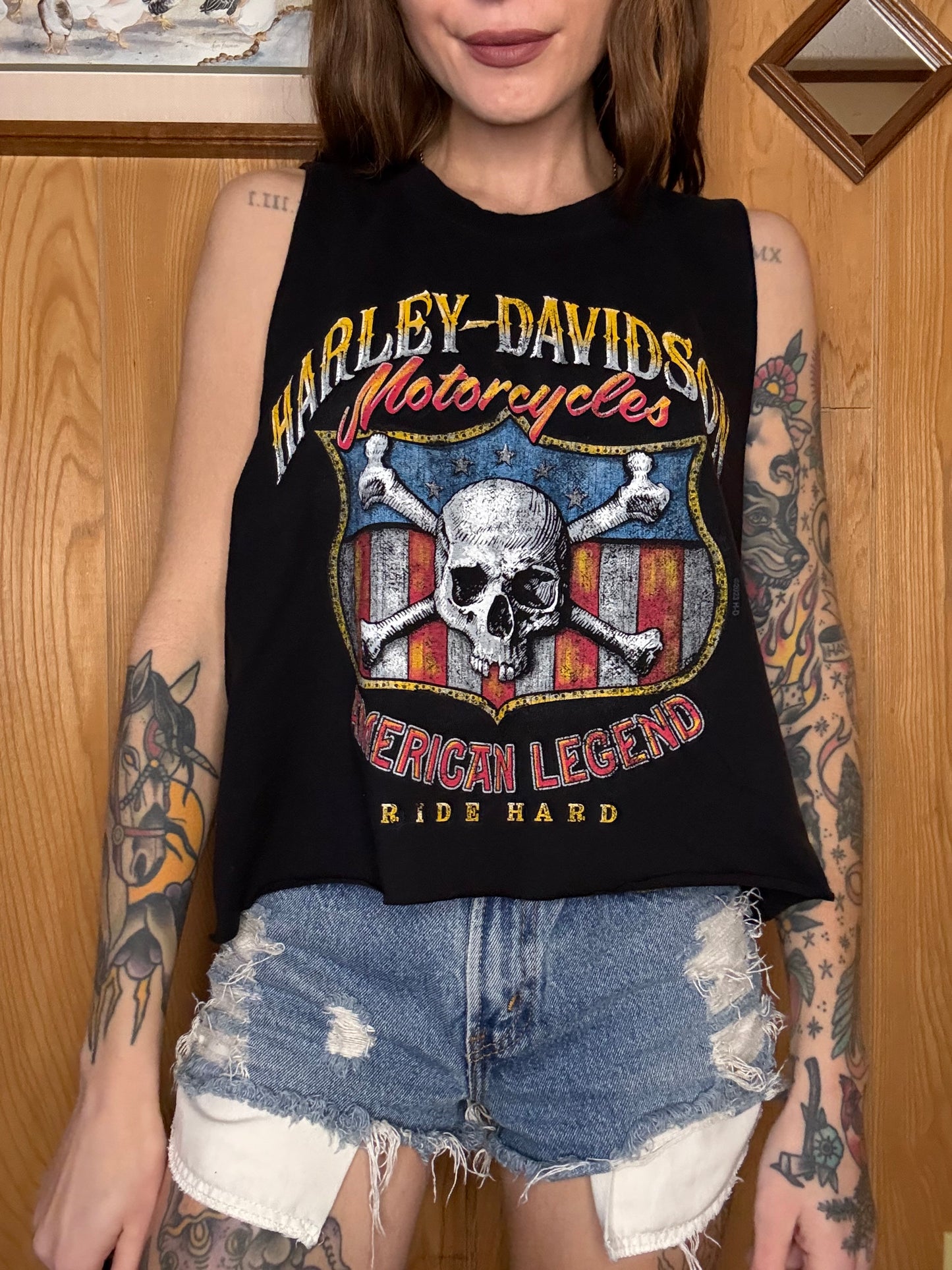 (M-L) Harley crop top