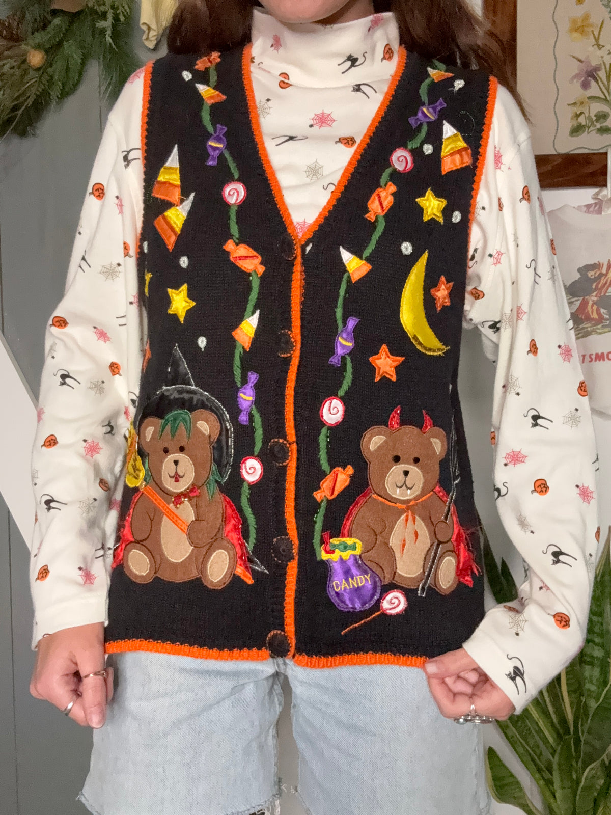 (S) Vtg Halloween vest