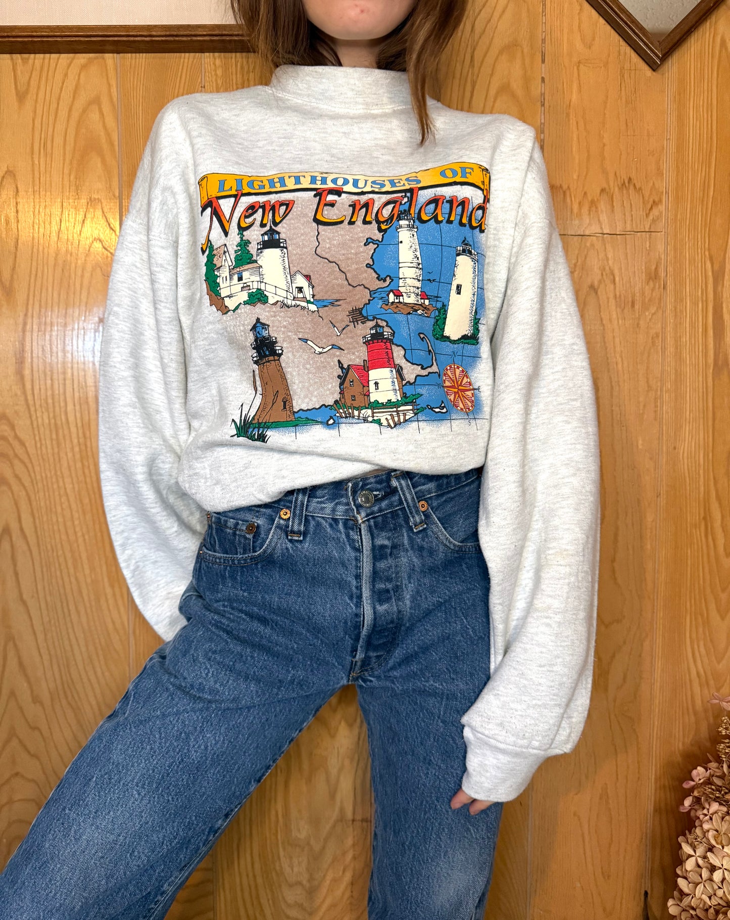 (XL) Vtg New England crewneck