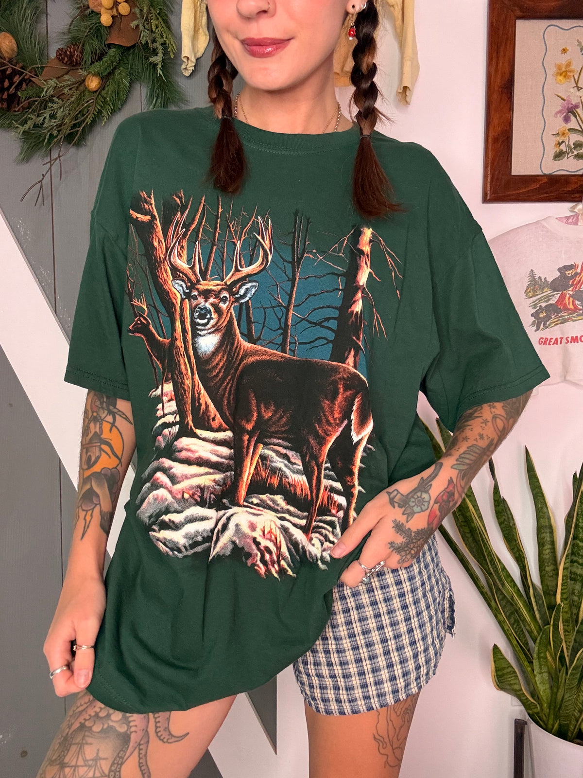 (XL) vtg deer tee