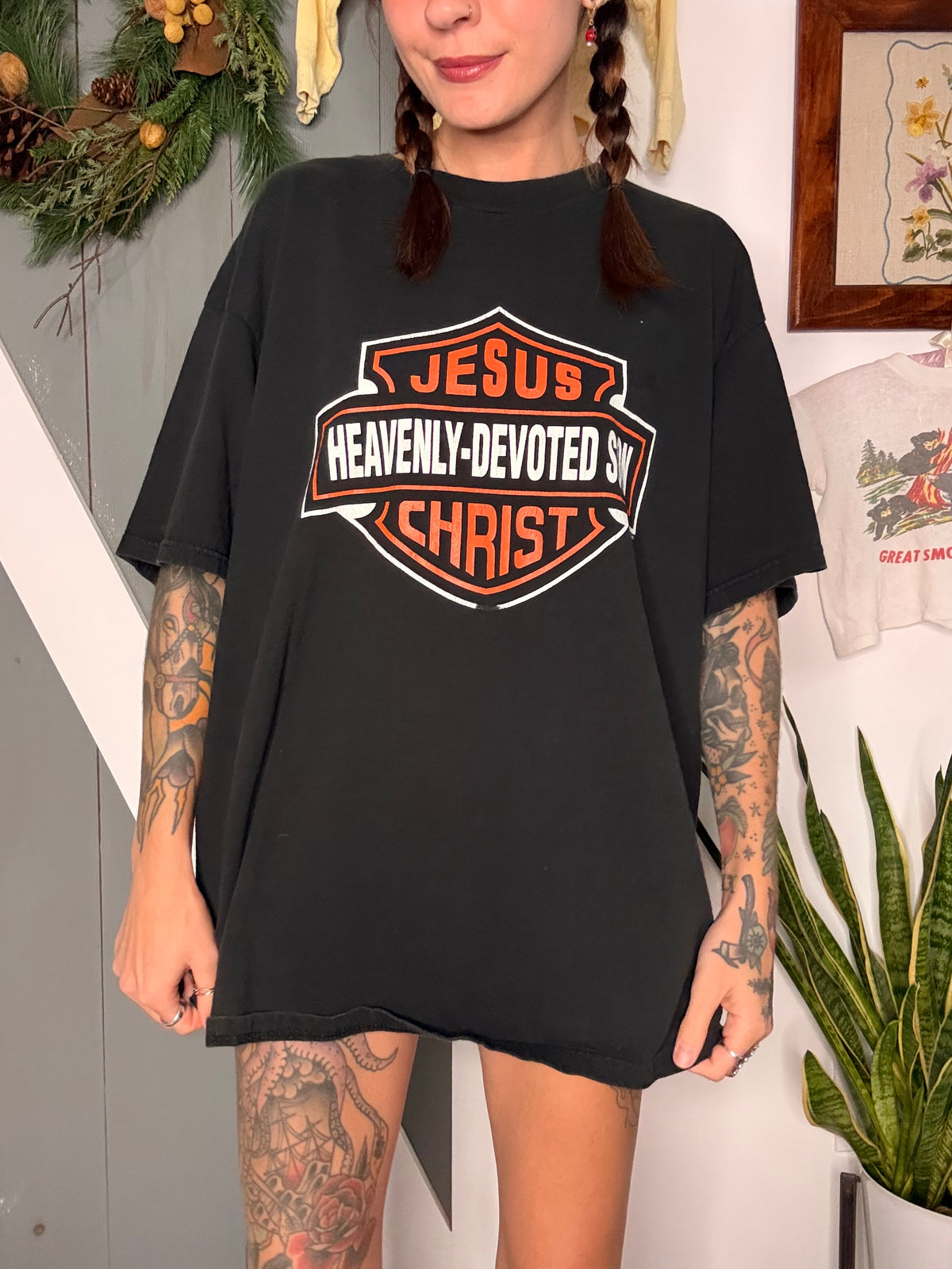 (XL) vtg biker tee