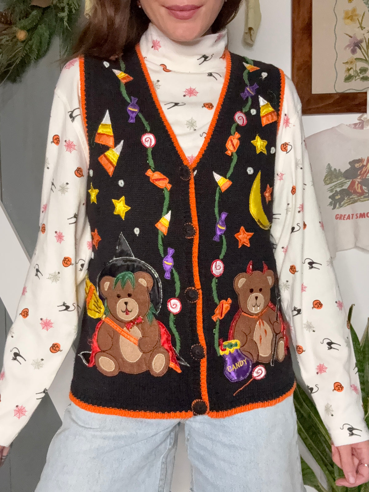 (S) Vtg Halloween vest