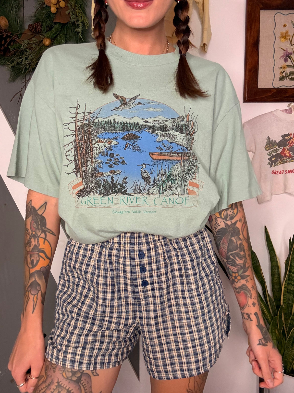 (L) vtg Vermont tee