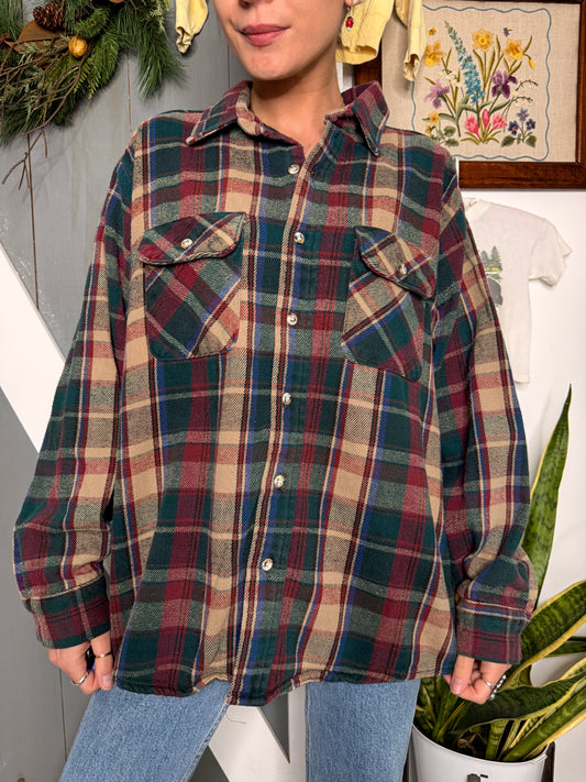 (L) Vtg cotton flannel