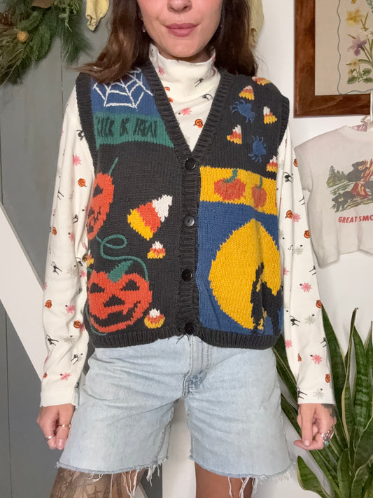 (L) Vtg Halloween vest