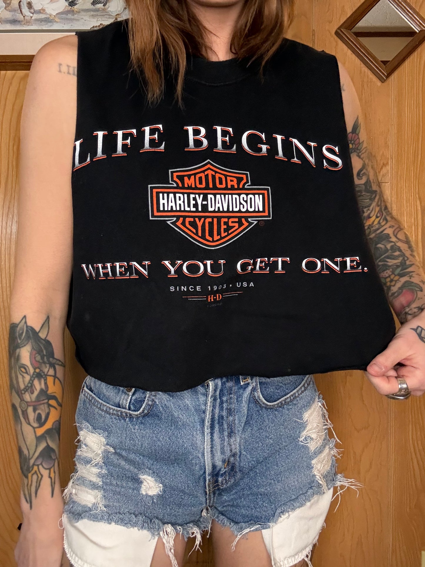 (S-L) Harley crop top
