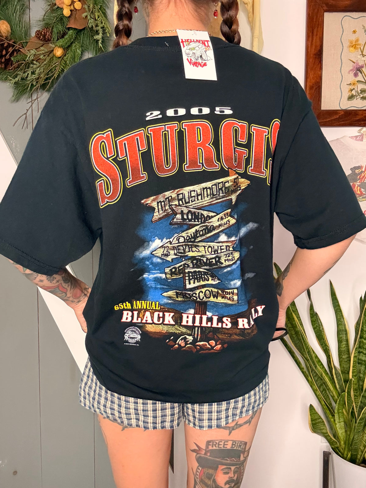 (L) vtg biker tee