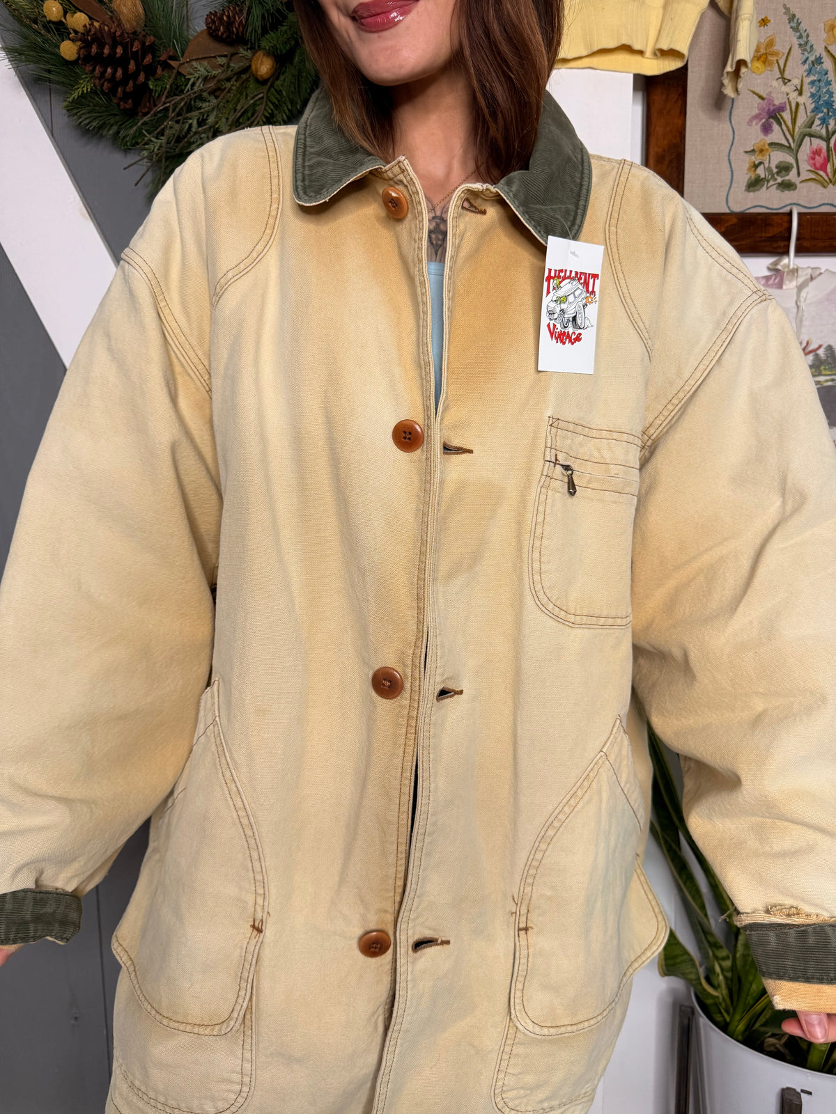 (L/XL) Vtg LL Bean chore coat